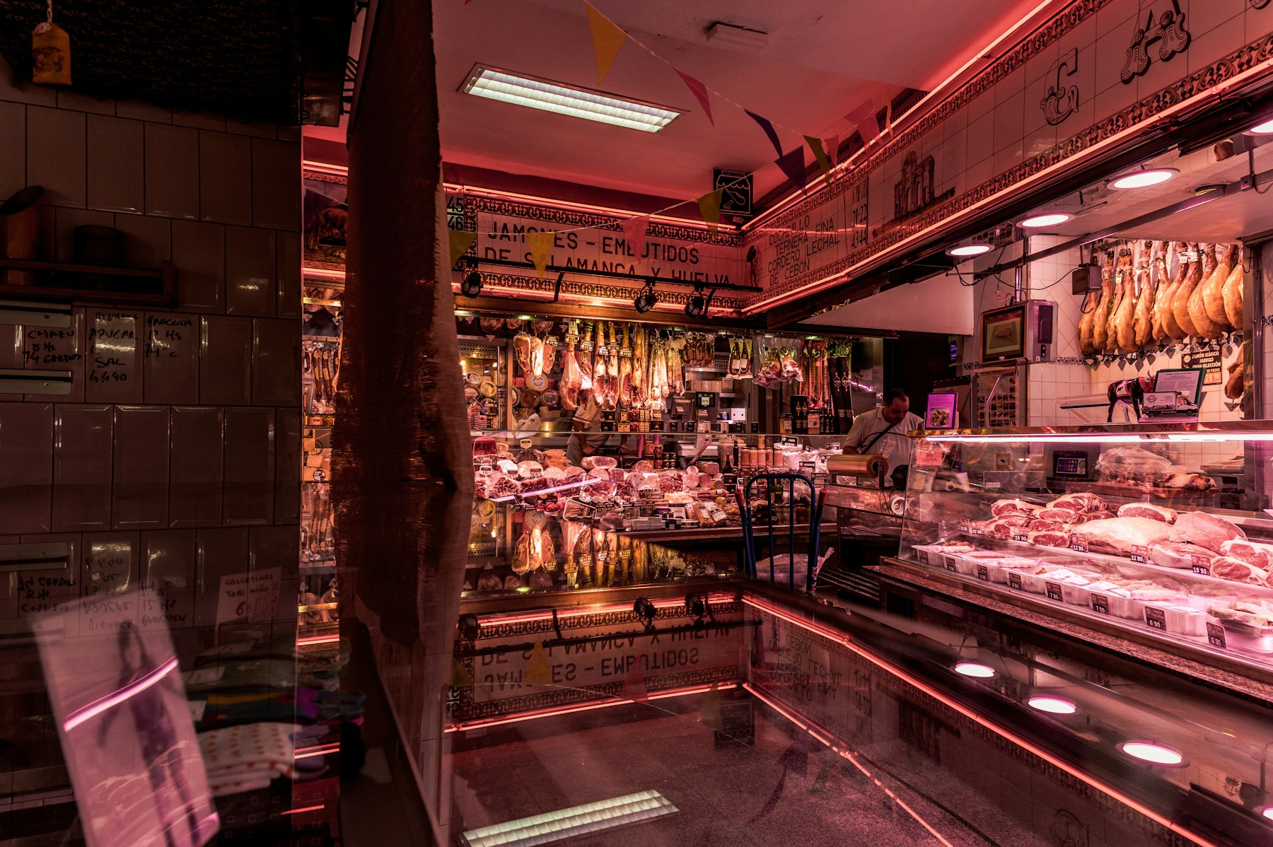 Butcher refrigeration wall